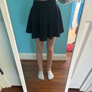 Black short skirt